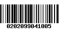 Código de Barras 0202099041005