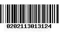 Código de Barras 0202113013124