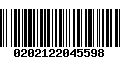 Código de Barras 0202122045598