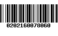 Código de Barras 0202160078060