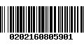 Código de Barras 0202160805901