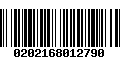 Código de Barras 0202168012790