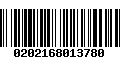 Código de Barras 0202168013780