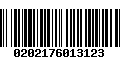 Código de Barras 0202176013123