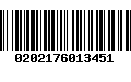 Código de Barras 0202176013451