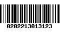 Código de Barras 0202213013123