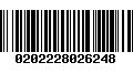 Código de Barras 0202228026248