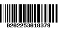 Código de Barras 0202253018379