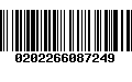 Código de Barras 0202266087249