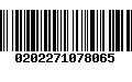 Código de Barras 0202271078065