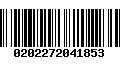 Código de Barras 0202272041853