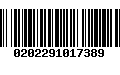 Código de Barras 0202291017389