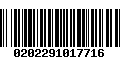 Código de Barras 0202291017716