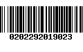 Código de Barras 0202292019023