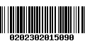 Código de Barras 0202302015090