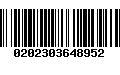 Código de Barras 0202303648952