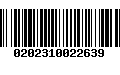 Código de Barras 0202310022639