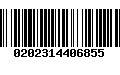 Código de Barras 0202314406855