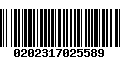 Código de Barras 0202317025589