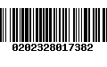 Código de Barras 0202328017382