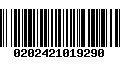 Código de Barras 0202421019290