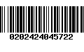 Código de Barras 0202424045722