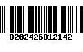 Código de Barras 0202426012142