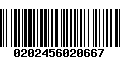 Código de Barras 0202456020667