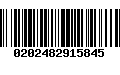 Código de Barras 0202482915845