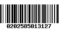 Código de Barras 0202585013127