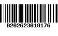 Código de Barras 0202623018176