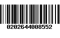 Código de Barras 0202644008552