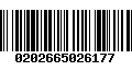 Código de Barras 0202665026177