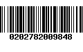 Código de Barras 0202782009848