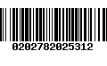 Código de Barras 0202782025312