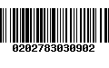 Código de Barras 0202783030902