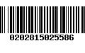 Código de Barras 0202815025586