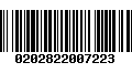 Código de Barras 0202822007223