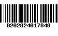 Código de Barras 0202824017848