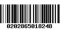 Código de Barras 0202865018248