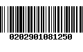 Código de Barras 0202901081250