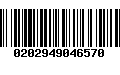 Código de Barras 0202949046570