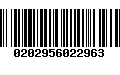 Código de Barras 0202956022963