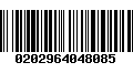 Código de Barras 0202964048085