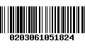 Código de Barras 0203061051824