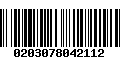 Código de Barras 0203078042112