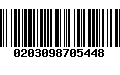 Código de Barras 0203098705448