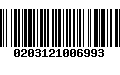 Código de Barras 0203121006993