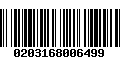 Código de Barras 0203168006499