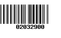 Código de Barras 02032900